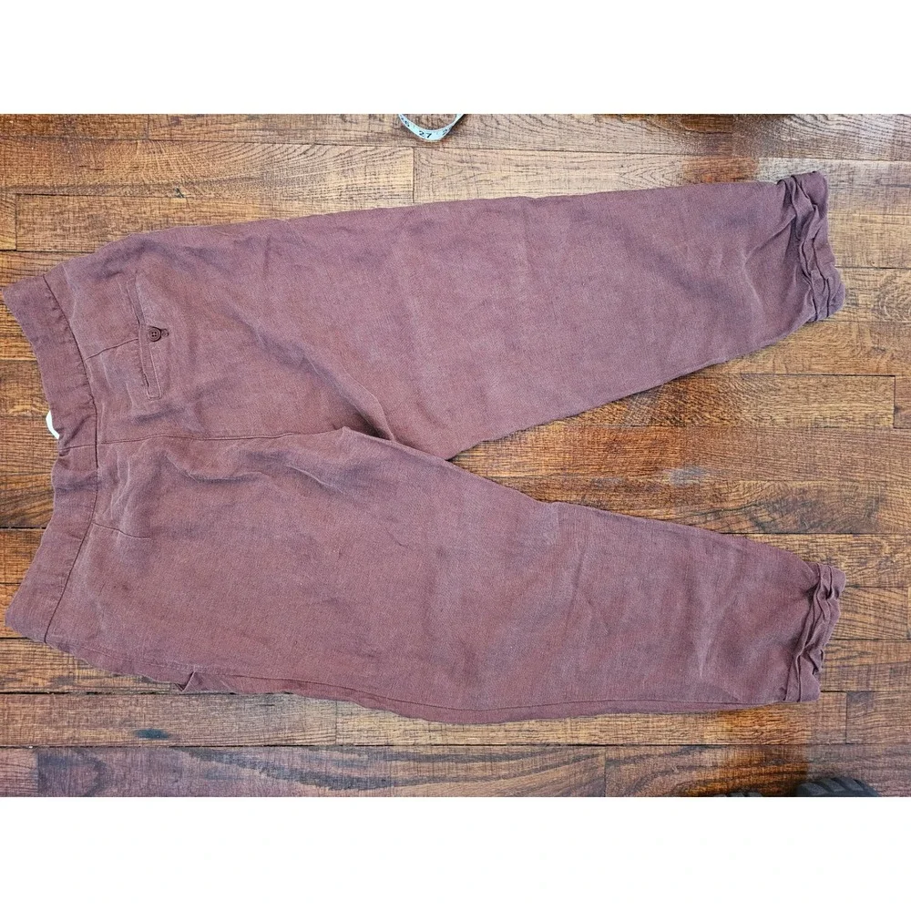 Wilfred‎ Aritzia Chocolate Brown Lightweight Boho Cottagecore Linen Blend Pants6